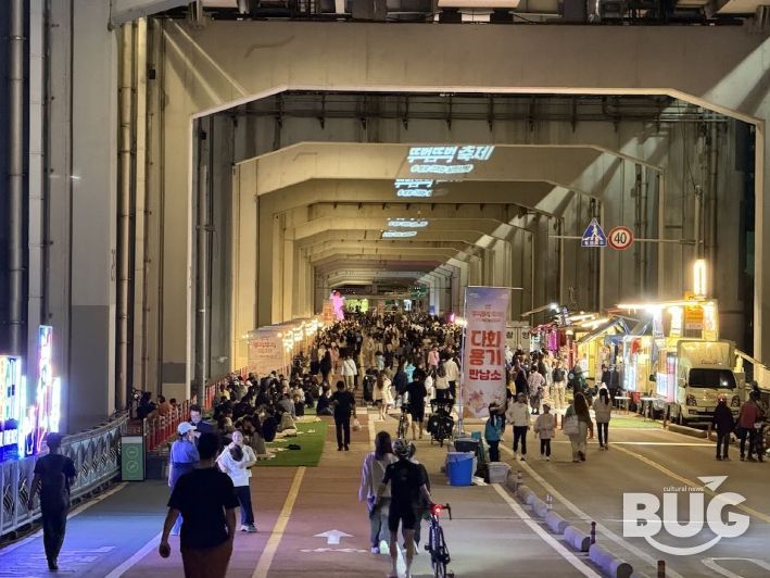 잠수교 축제서 농특산물 인기몰이