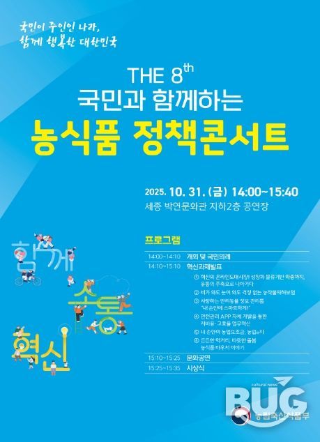 「2025년 농식품 정책콘서트」 포스터