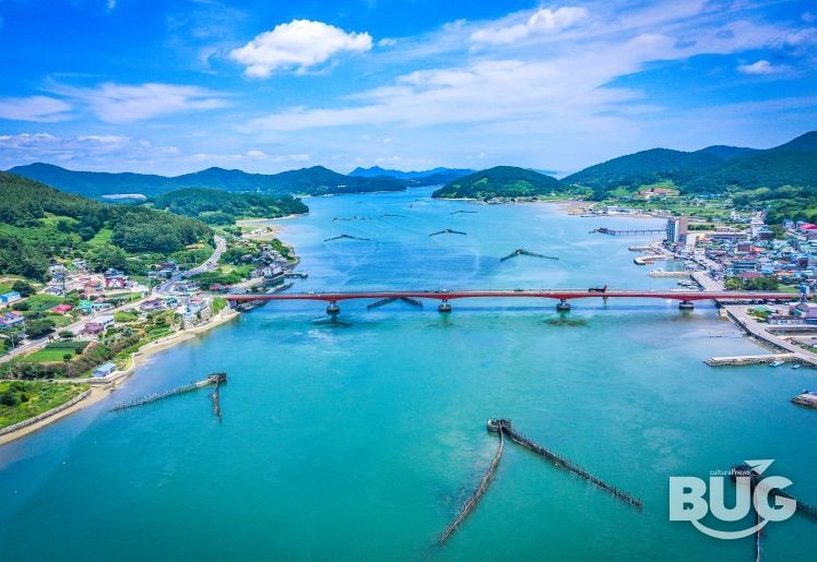 지족해협 죽방렴 어업 전경